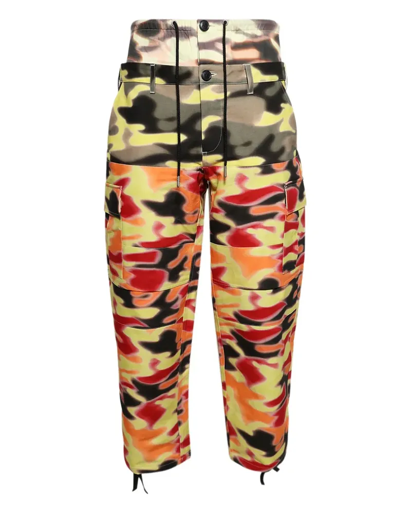 BLUEMARBLE Triple Cargo Hose mit Camouflagemuster - Orange Orange