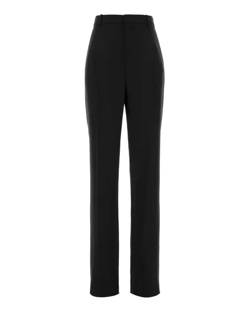 Saint Laurent pressed-crease wool trousers - Schwarz Schwarz