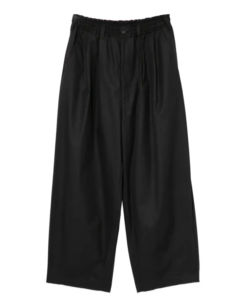 Comme des Garçons Hose mit weitem Bein - Schwarz Schwarz