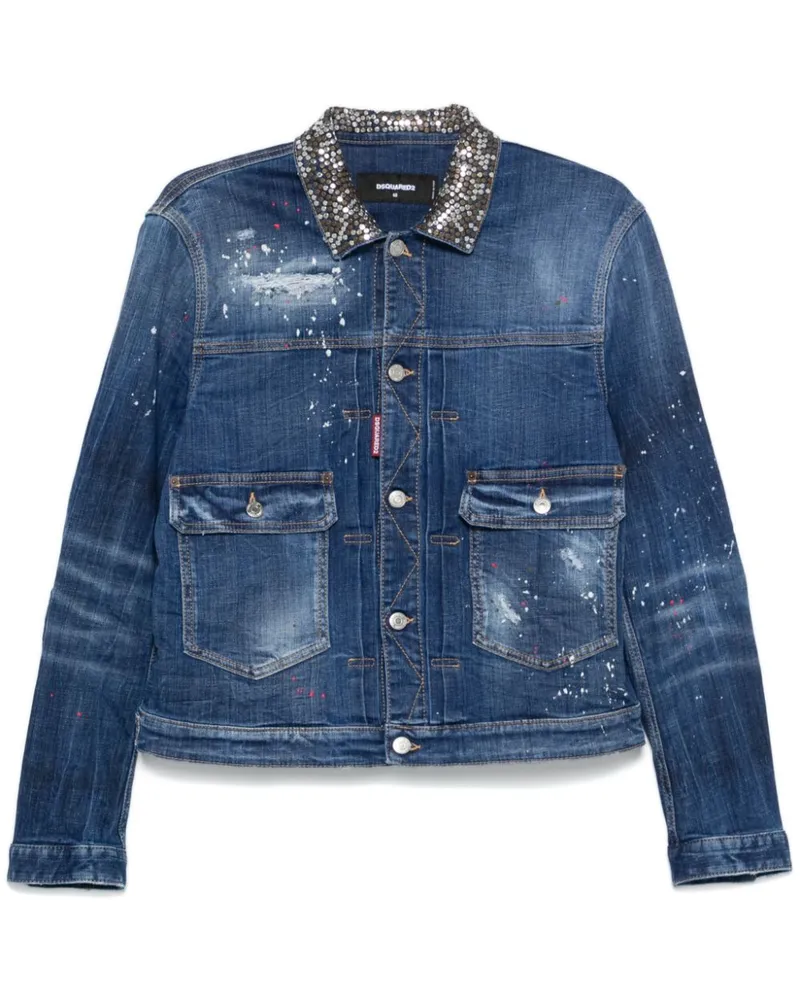 Dsquared2 Heritage Jacke aus Denim - Blau Blau