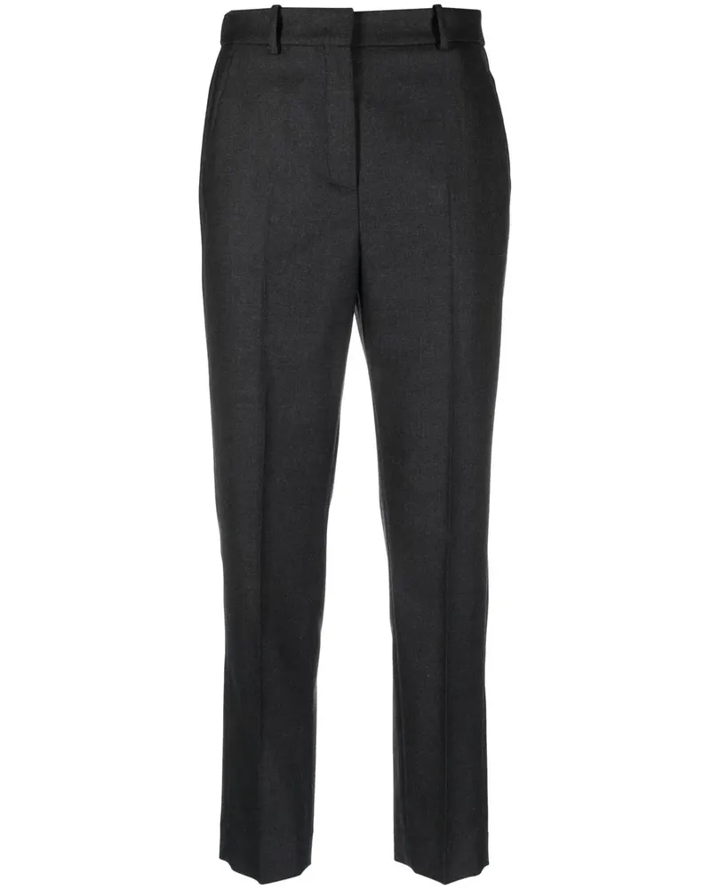 Incotex Gerade Cropped-Hose - Grau Grau