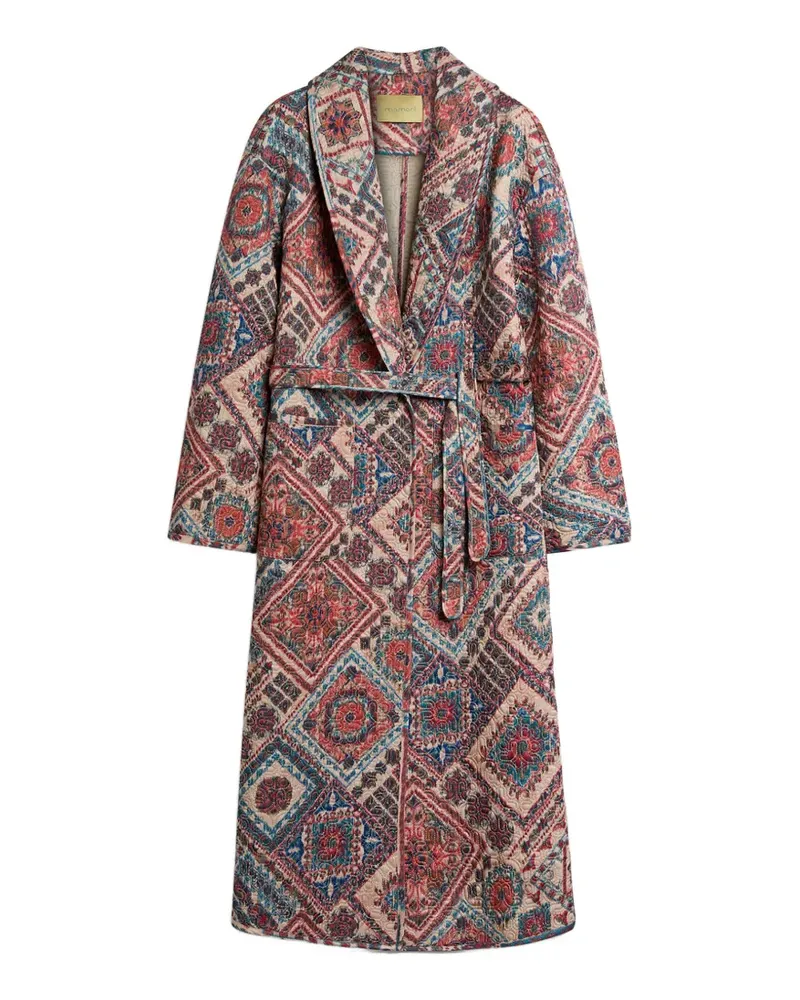 Momoni Colibri Mantel mit Print - Rosa Rosa