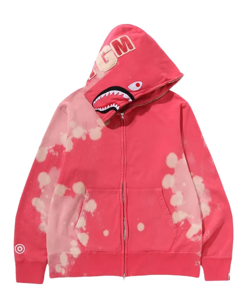 BAPE Stadium Shark zip-up hoodie - Rosa Rosa