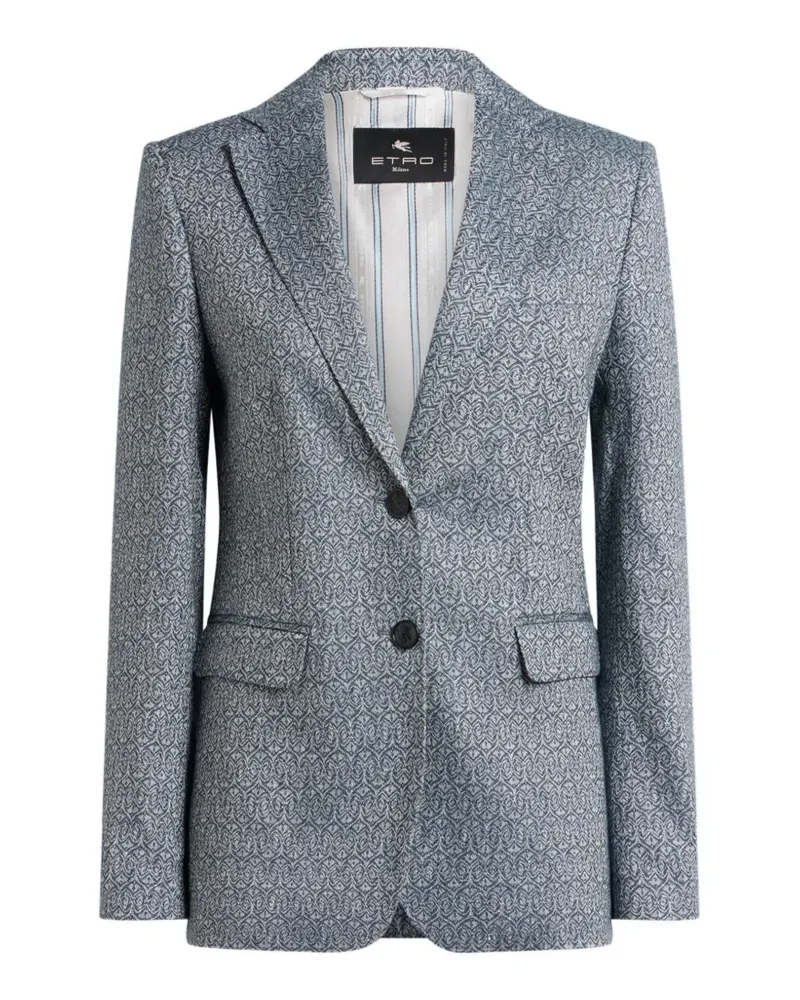 Etro Einreihiger Blazer - Blau Blau