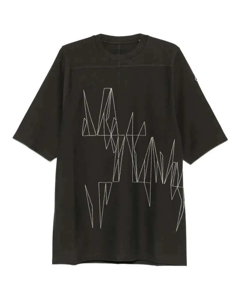 Moncler jumbo knit graphic T-shirt - Braun Braun