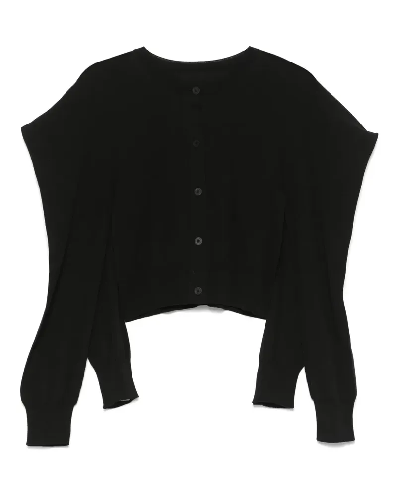 Issey Miyake Cardigan mit vier Ärmeln - Schwarz Schwarz