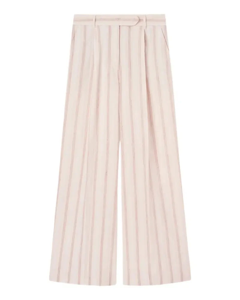 Fedeli Carlo striped trousers - Weiß Weiß