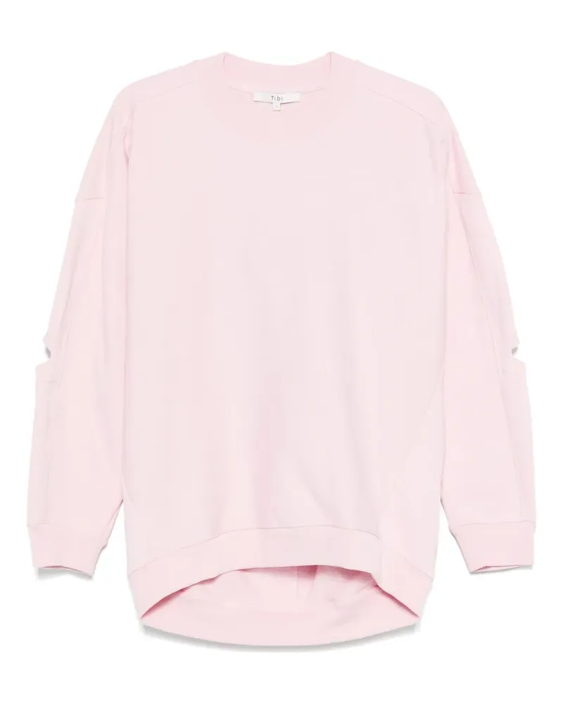 tibi Sweatshirt mit Cut-Outs - Rosa Rosa