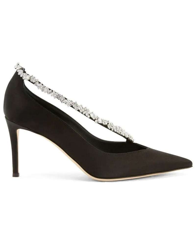 Giuseppe Zanotti Filipa Pumps mit Kristallen 85mm - Schwarz Schwarz
