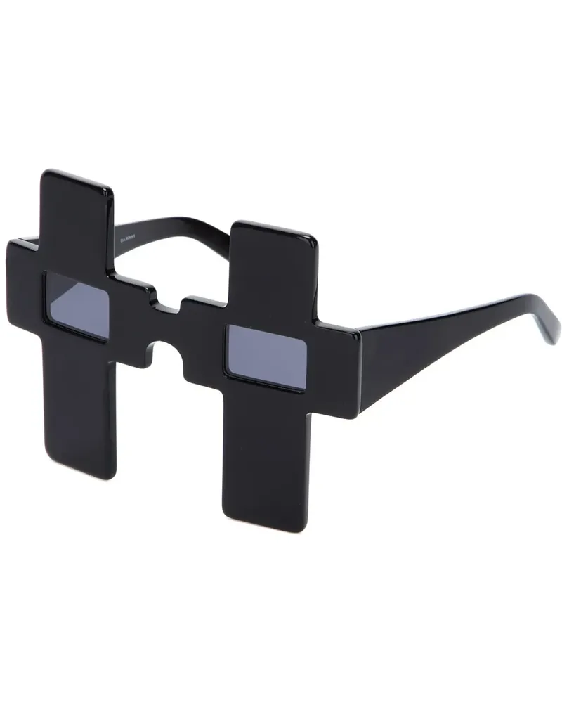 Linda Farrow cross sunglasses - Schwarz Schwarz