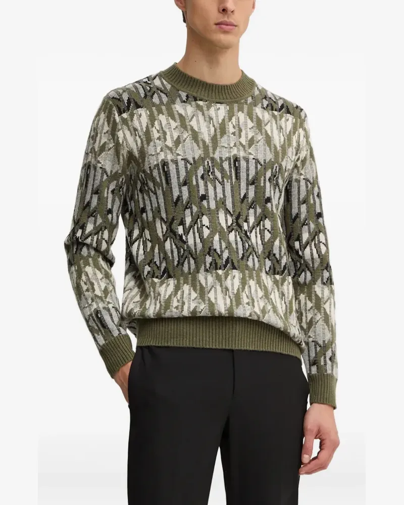 Liu Jo Gemusterter Pullover - Grün Grün