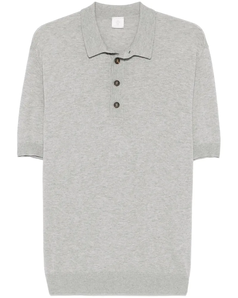 Eleventy Meliertes Poloshirt - Grau Grau