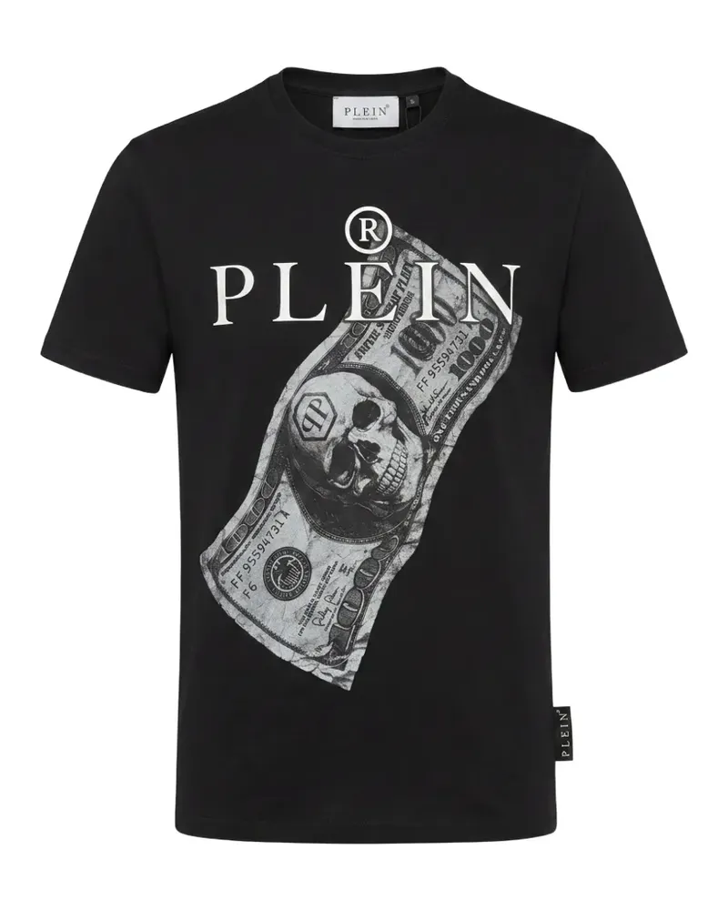 Philipp Plein jersey T-shirt Dollar - Schwarz Schwarz