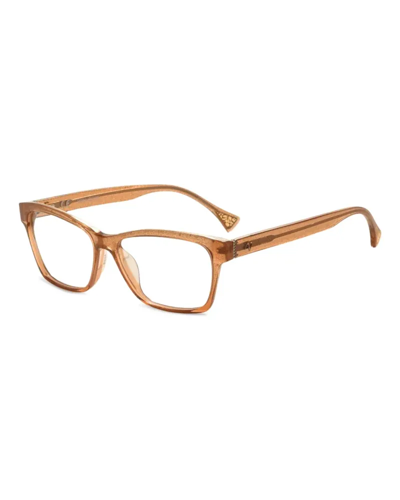Zadig & Voltaire Eckige Brille mit Glitter-Effekt - Braun Braun