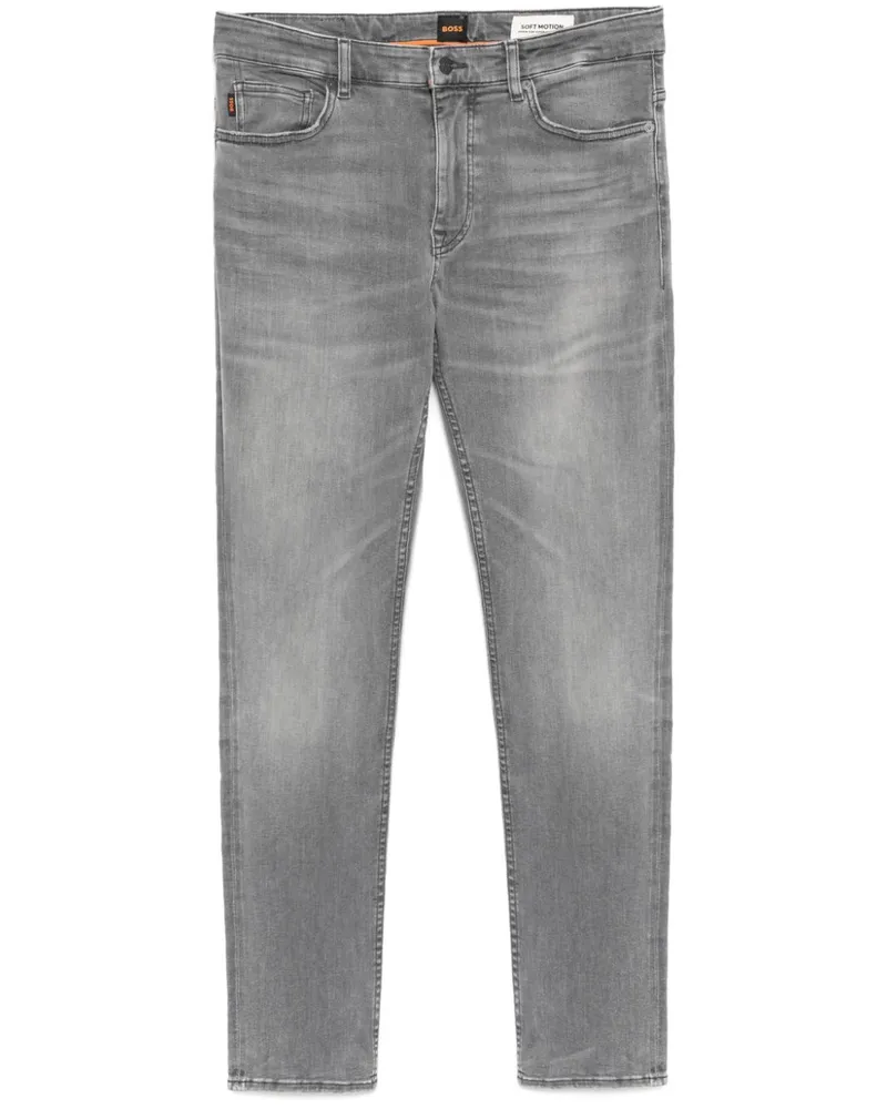 HUGO BOSS Schmale Skinny-Jeans - Grau Grau