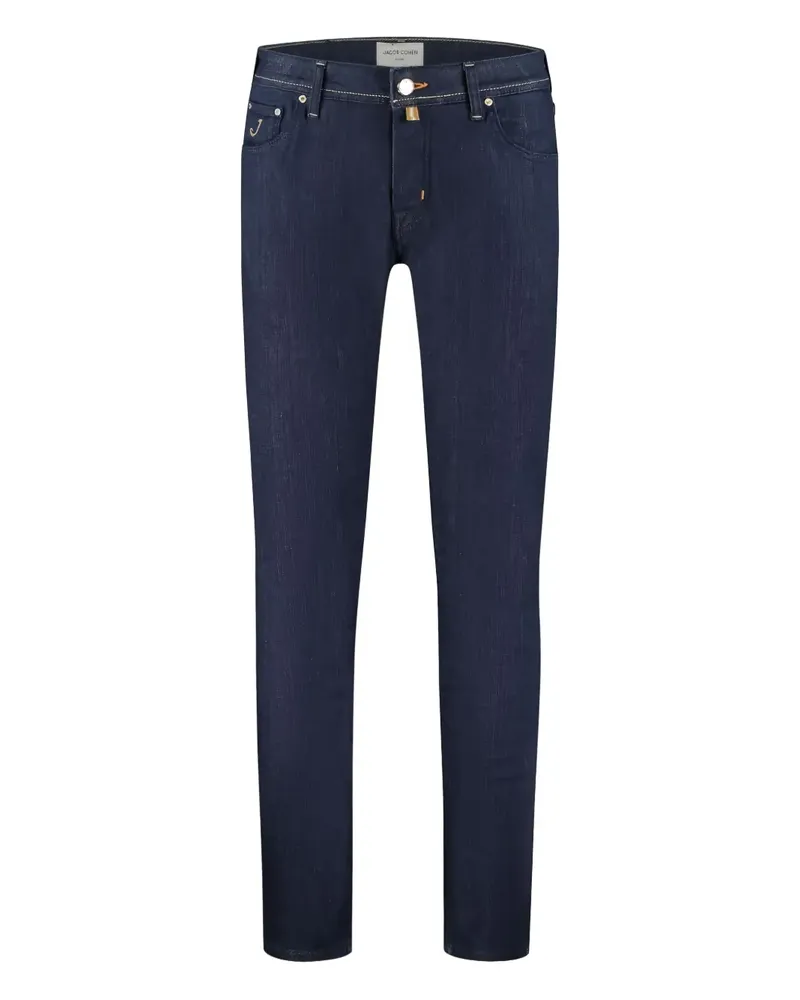 Jacob Cohën five-pocket stitching-detail jeans - Blau Blau