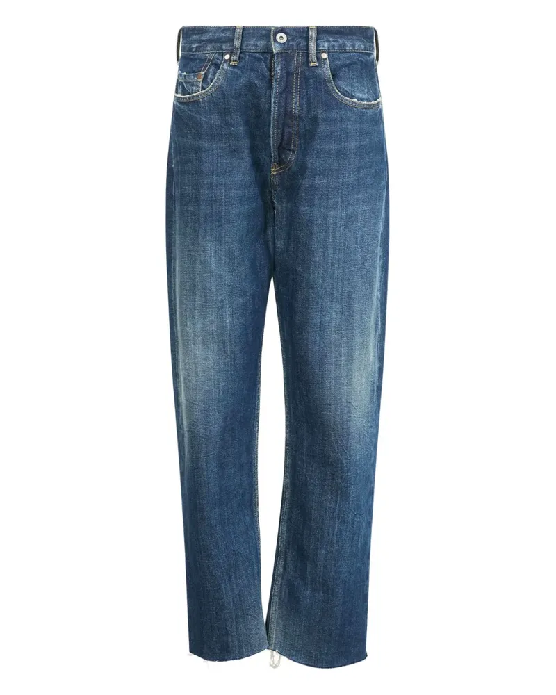 Maison Margiela Ungesäumte Five-Pocket-Jeans - Blau Blau