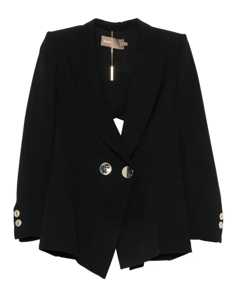 Simona Corsellini Cabanjacke mit Cut-Out - Schwarz Schwarz