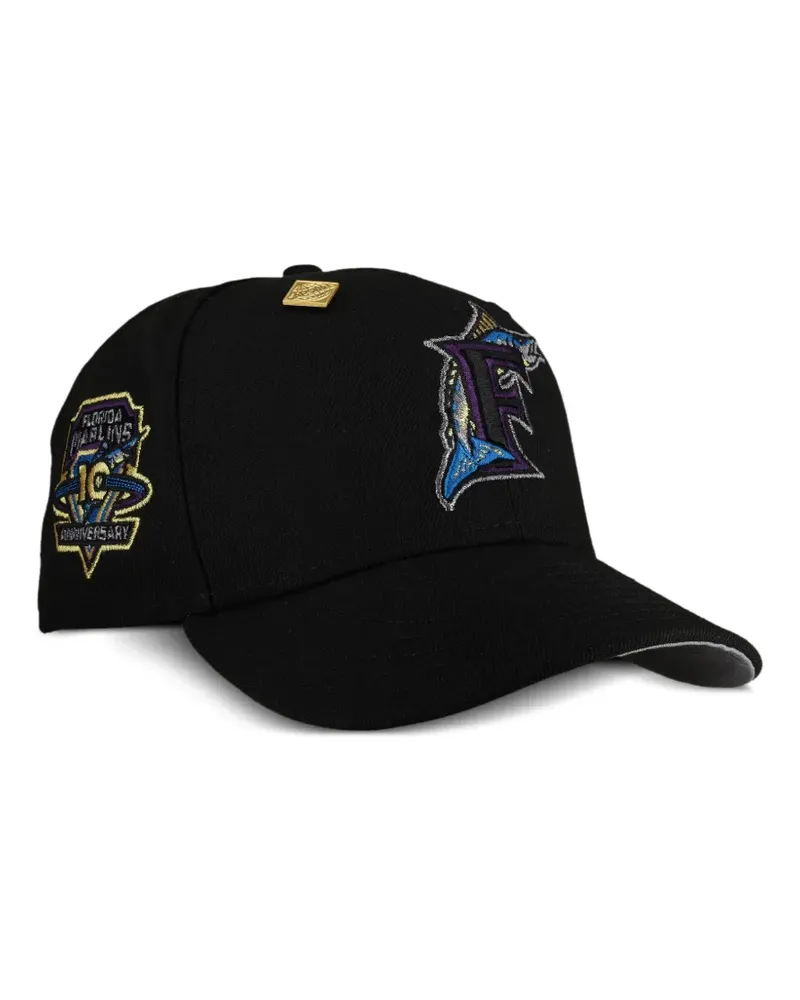 New Era 59FIFTY Florida Marlins 10th Anniversary Baseballkappe - Schwarz Schwarz