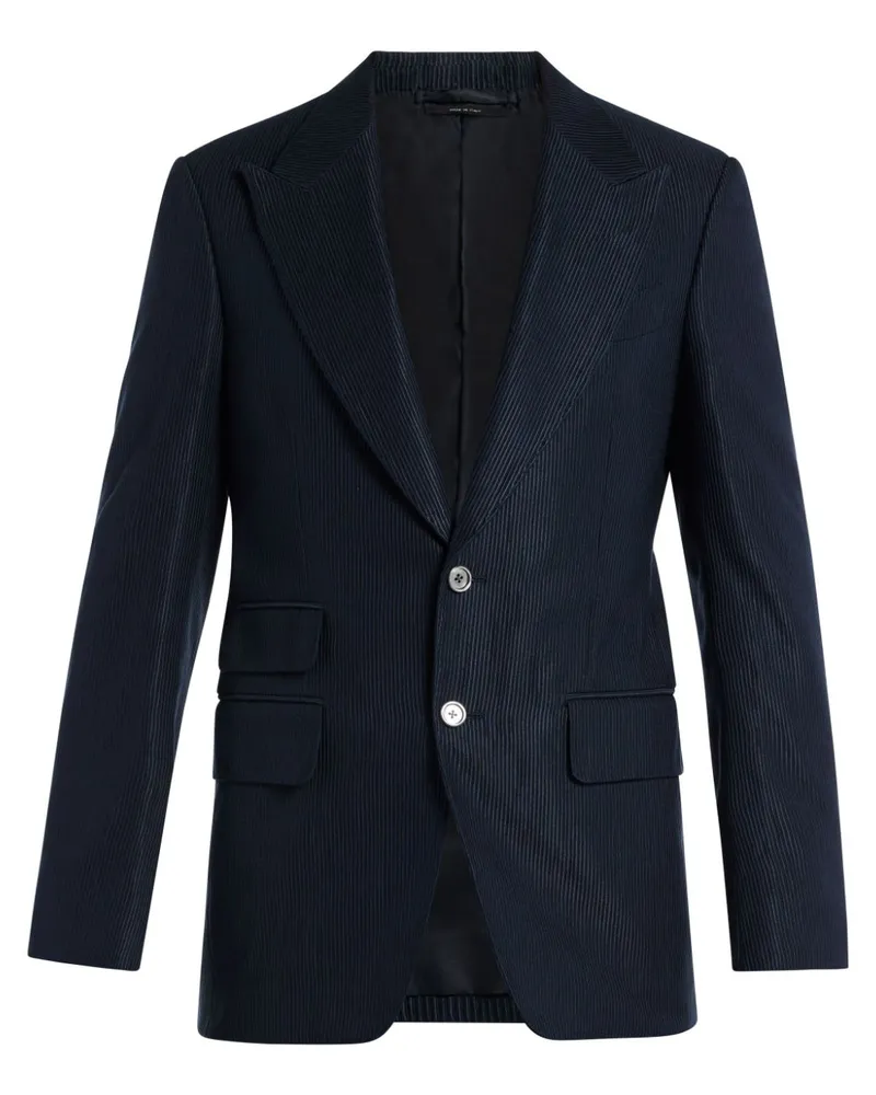Tom Ford Einreihiges Sakko - Blau Blau