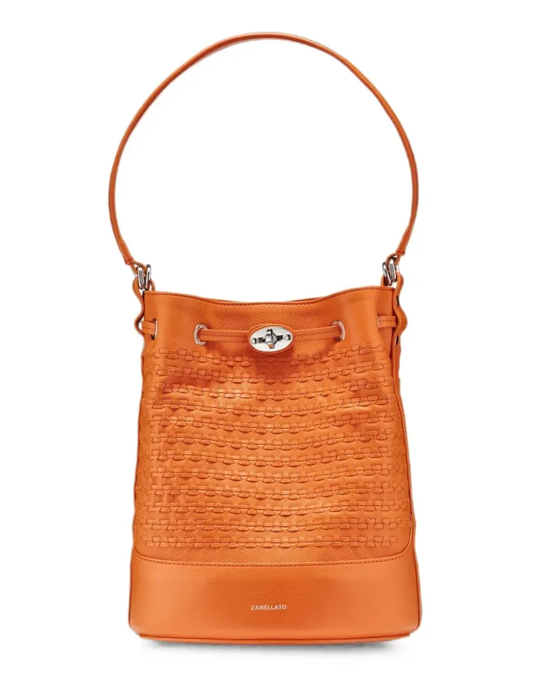 Zanellato Kleine Musiva Beuteltasche mit Webmuster - Orange Orange