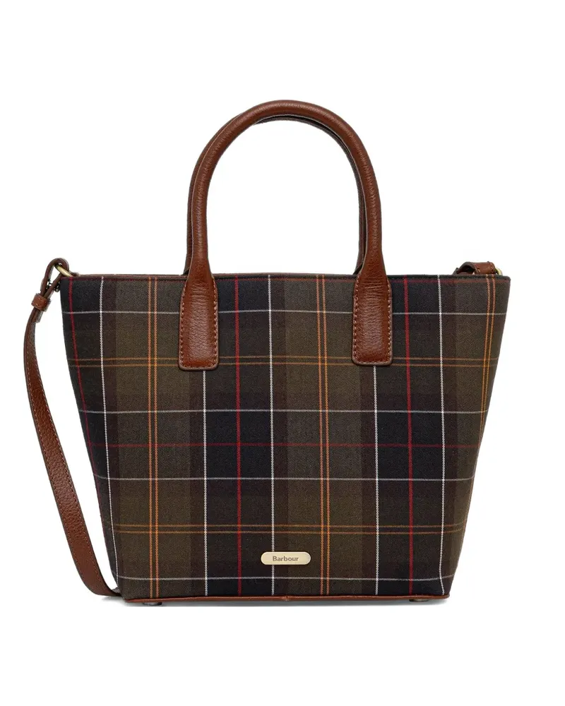 Barbour Birch Tote Bag mit Schottenkaro - Braun Braun