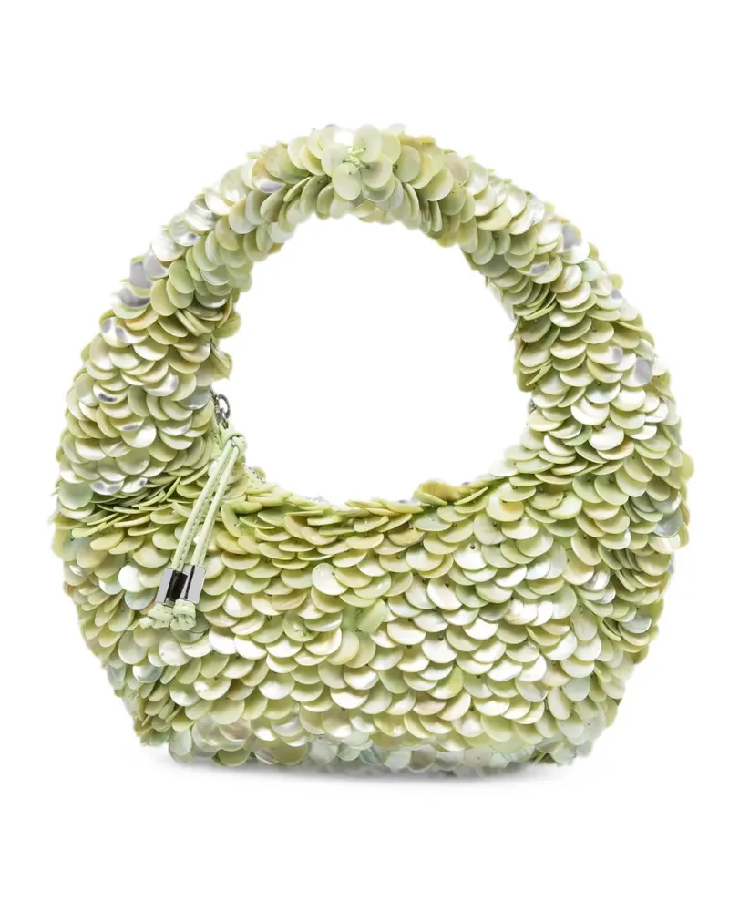 STAUD Reef sequin-embellished tote bag - Grün Grün