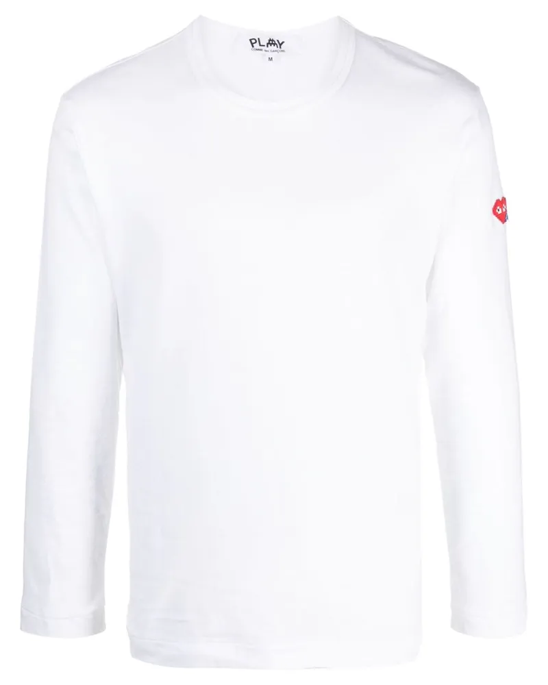 Comme des Garçons x The Artist Invader T-Shirt mit Pixel-Applikation - Weiß Weiß
