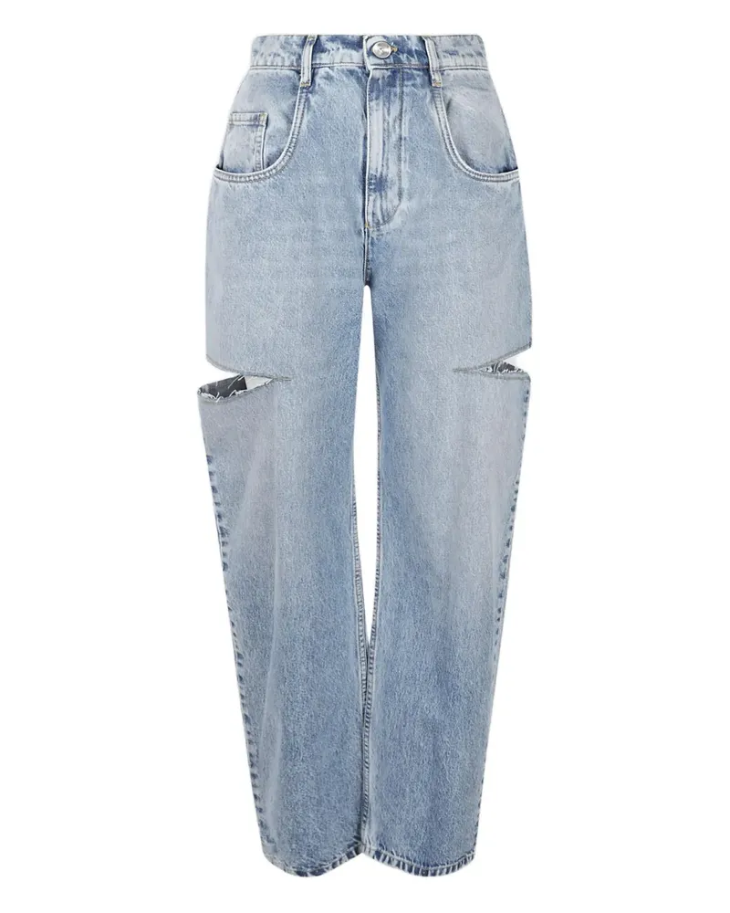 Maison Margiela 5 Pocket Jeans mit Cut-Out - Blau Blau