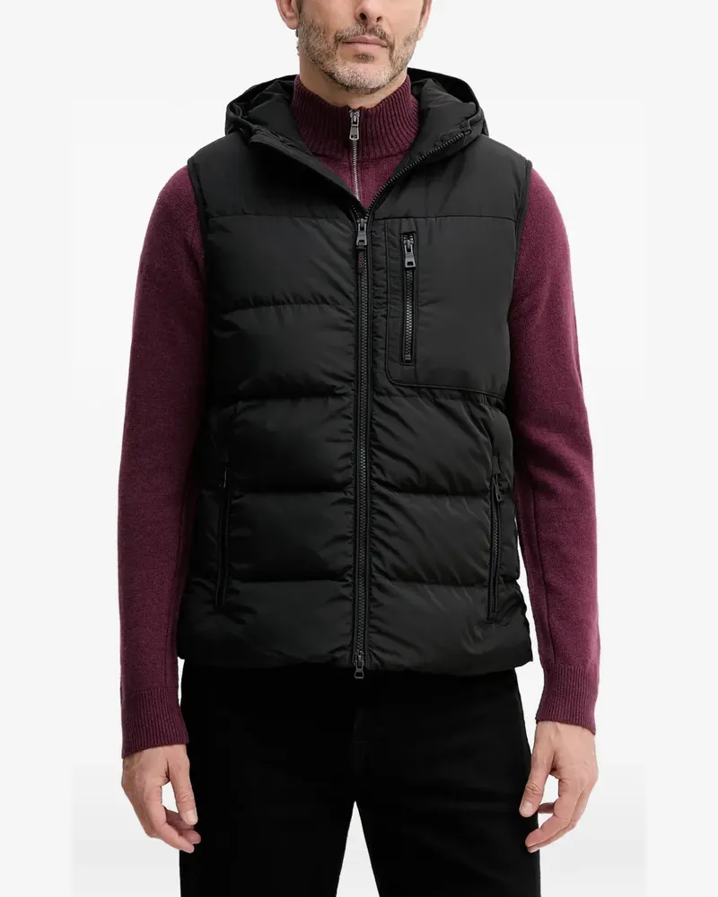 Geox hooded gilet - Schwarz Schwarz