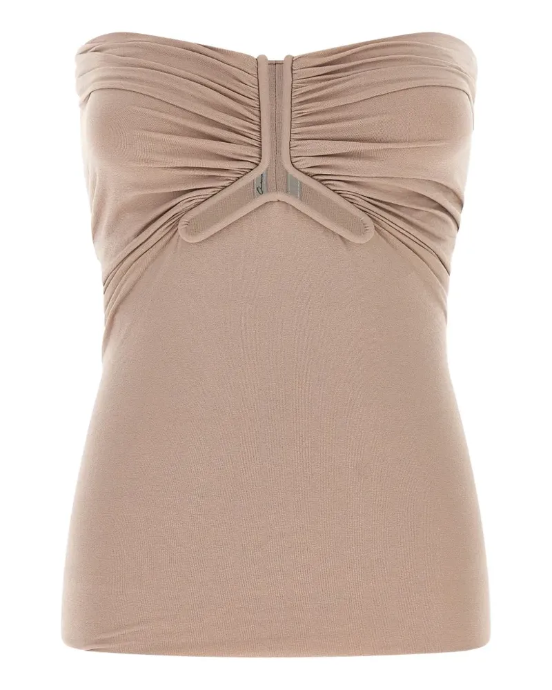 Rick Owens Alannah cut-out top - Nude Nude