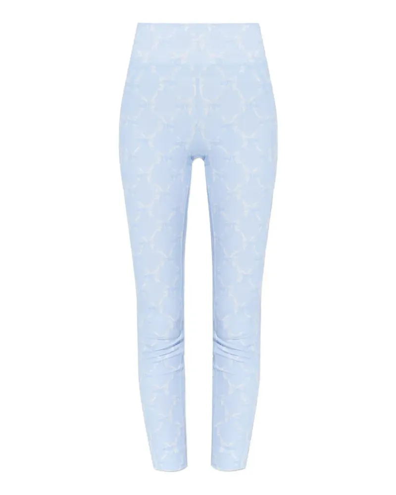 LoveShackFancy bow pattern legging - Blau Blau