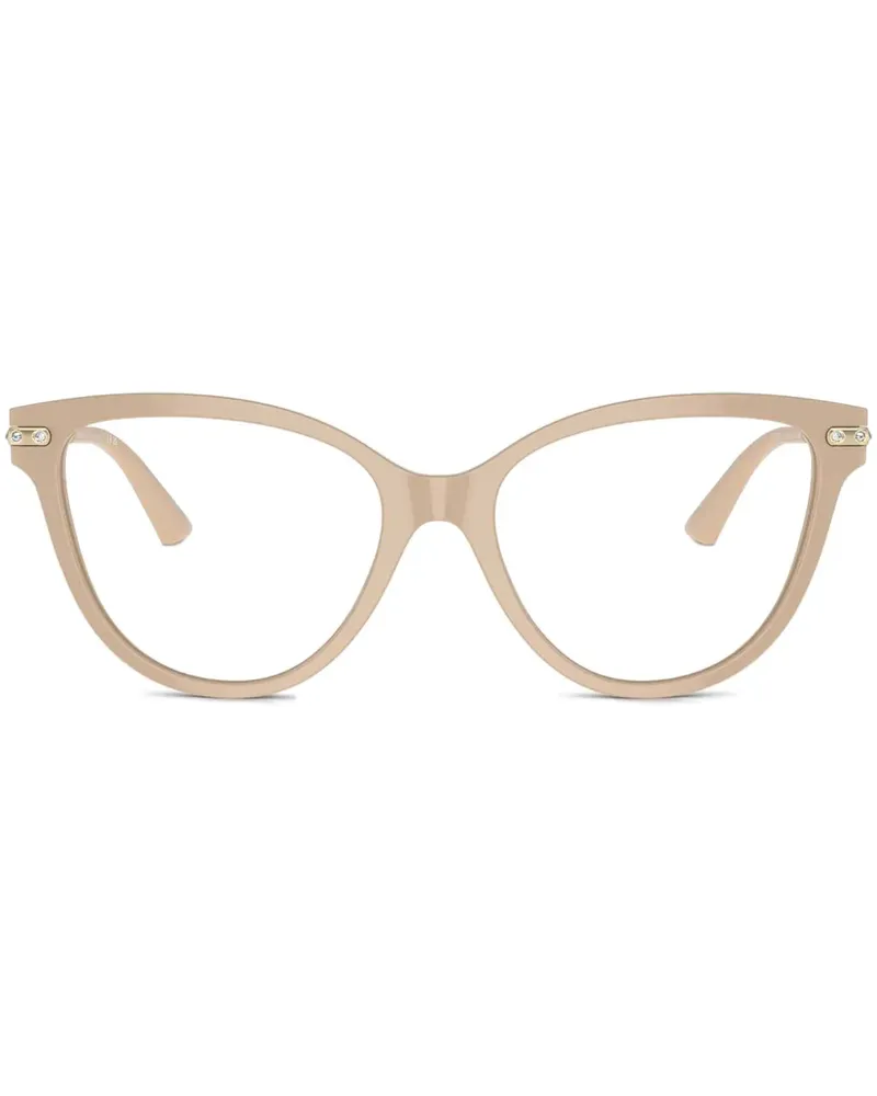 Jimmy Choo Cat-Eye-Brille - Nude Nude