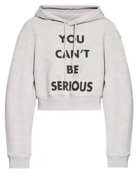 Moschino Hoodie mit grafischem Print Grau