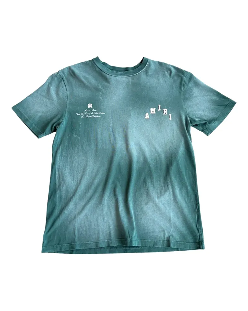 Amiri T-Shirt mit Logo-Print - Grün Grün