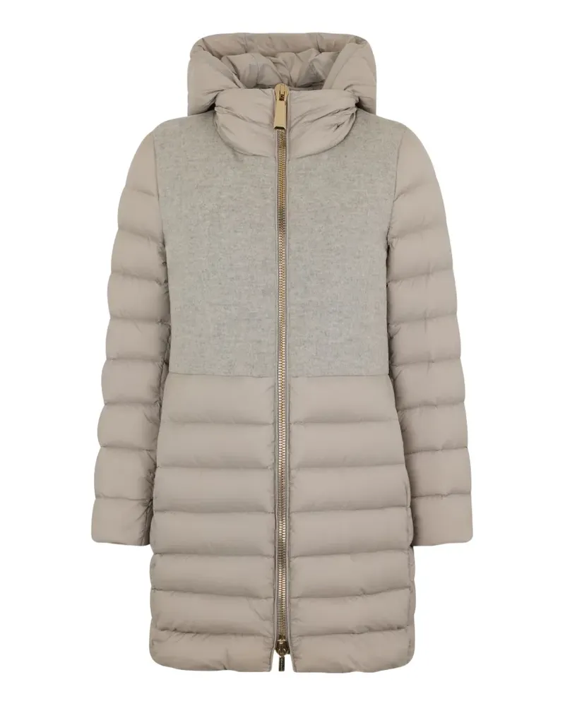 MOORER hooded padded jacket - Nude Nude