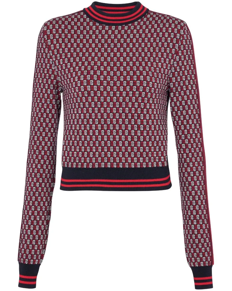Balmain Karierter Pullover - Rot Rot