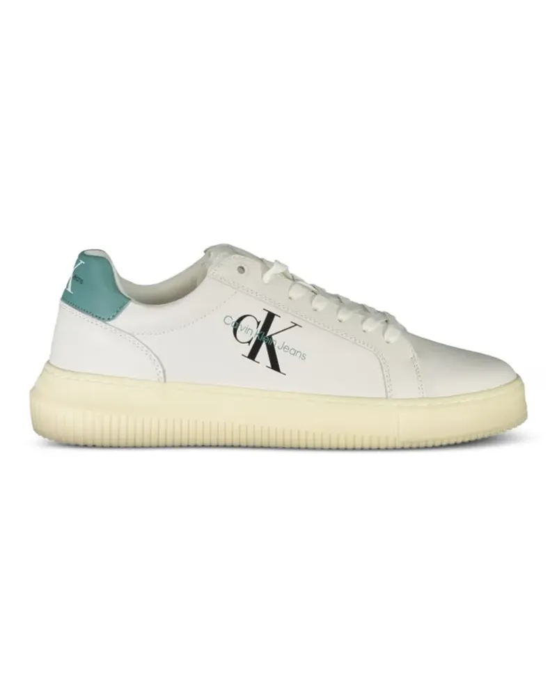 Calvin Klein Sneakers mit Monogramm-Print - Weiß Weiß