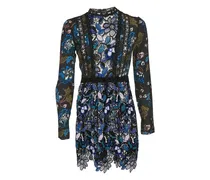 Kleid mit Spitze - Blau