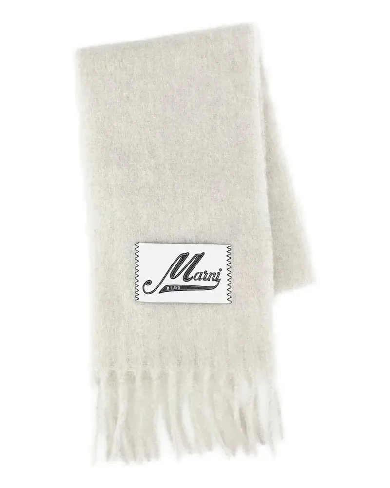 Marni brushed fringed scarf - Nude Nude
