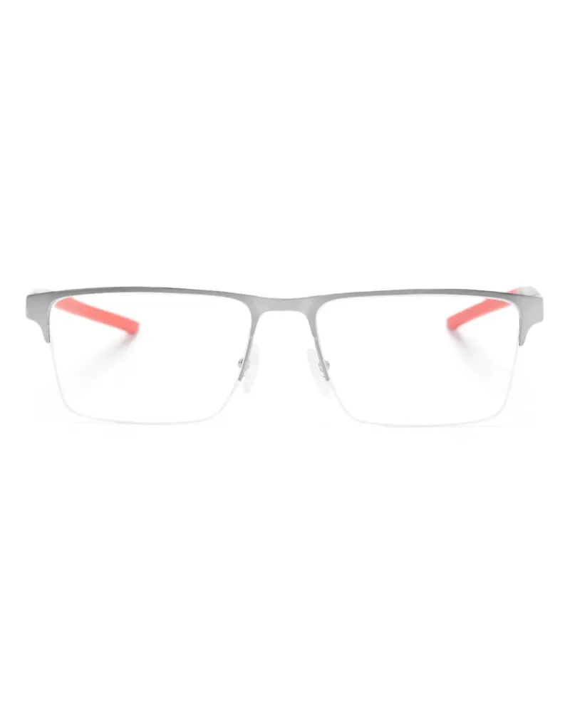 Ferrari Brille mit eckigem Gestell - Silber Silber