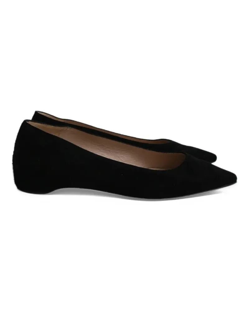 Stuart Weitzman Ballerinas mit spitzer Kappe - Schwarz Schwarz