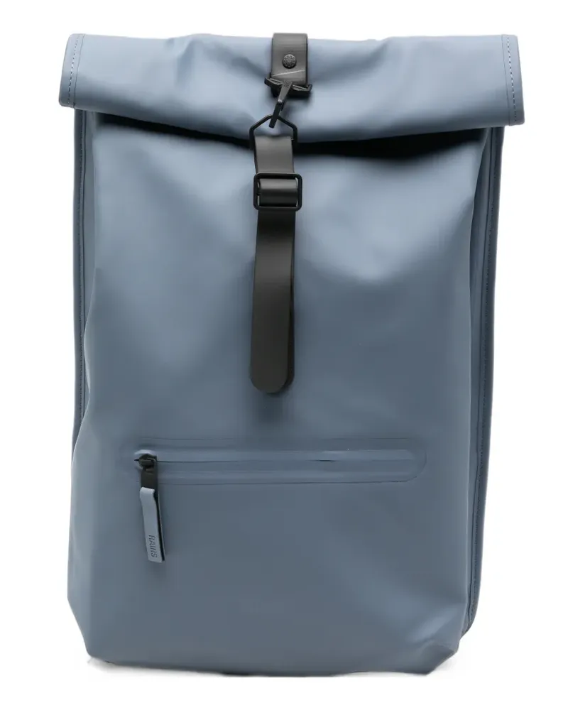 RAINS Rolltop buckle backpack - Blau Blau