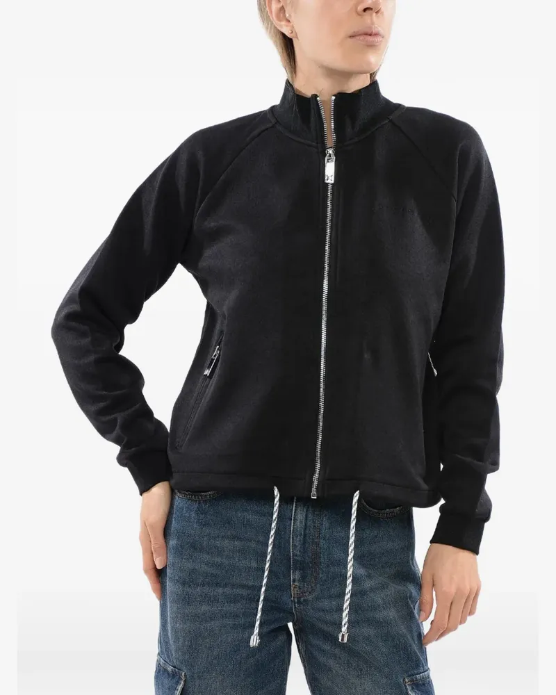 John Richmond Stelet drawstring full-zip sweater - Schwarz Schwarz