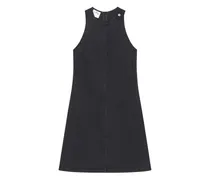 Ärmelloses Jeanskleid - Schwarz