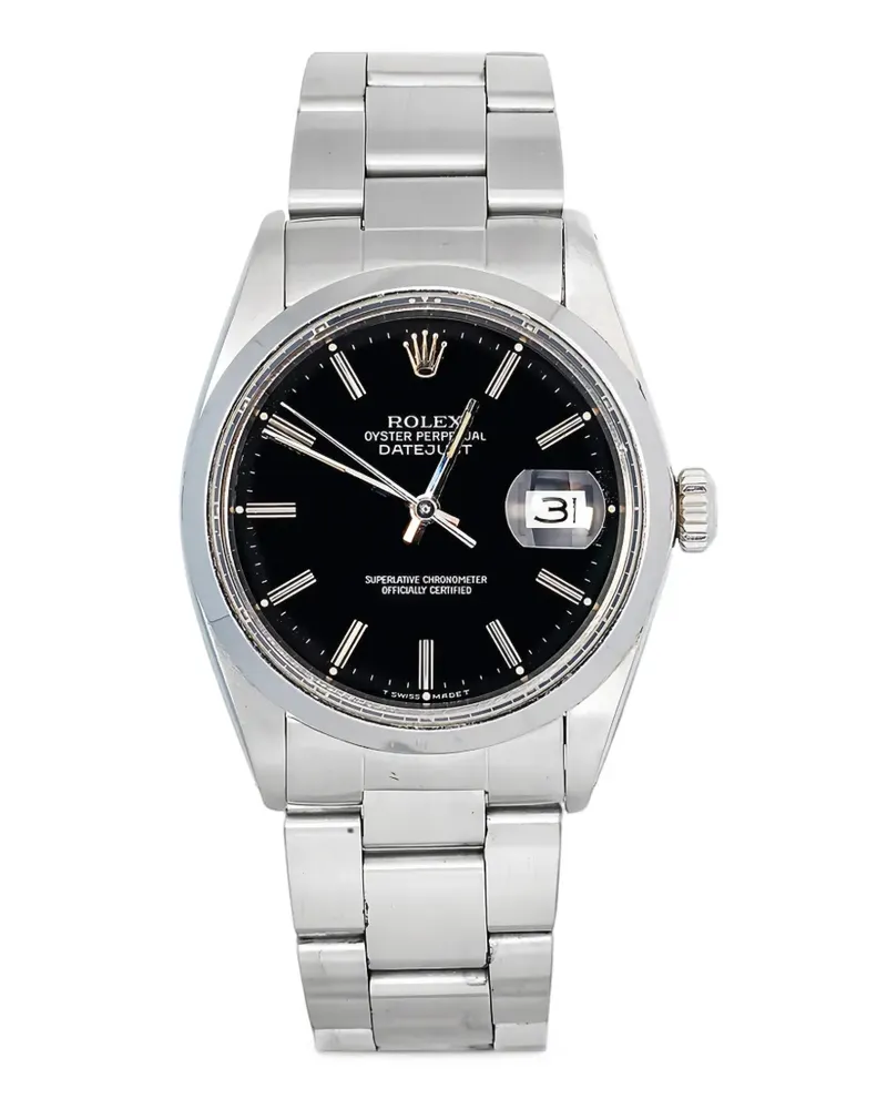 Rolex Datejust Armbanduhr 36mm - Schwarz Schwarz