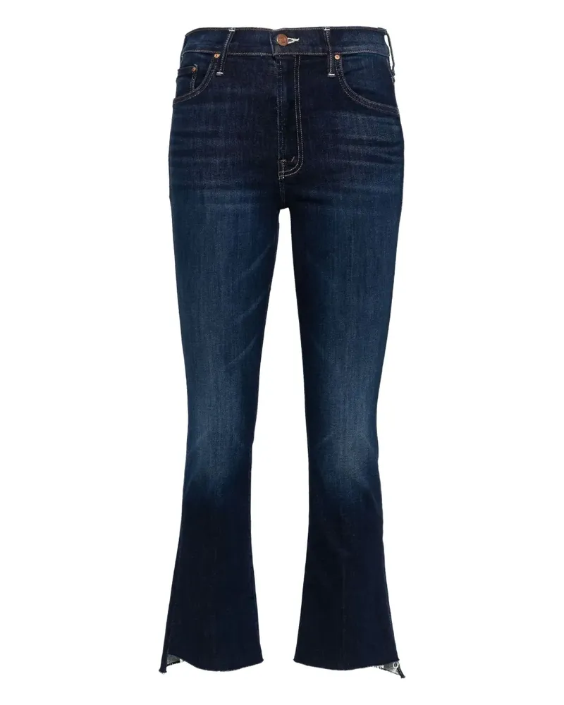Mother Ausgefranste Insider Bootcut-Jeans - Blau Blau