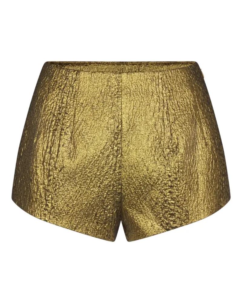 Simon Miller Fleur metallic shorts - Gold Gold
