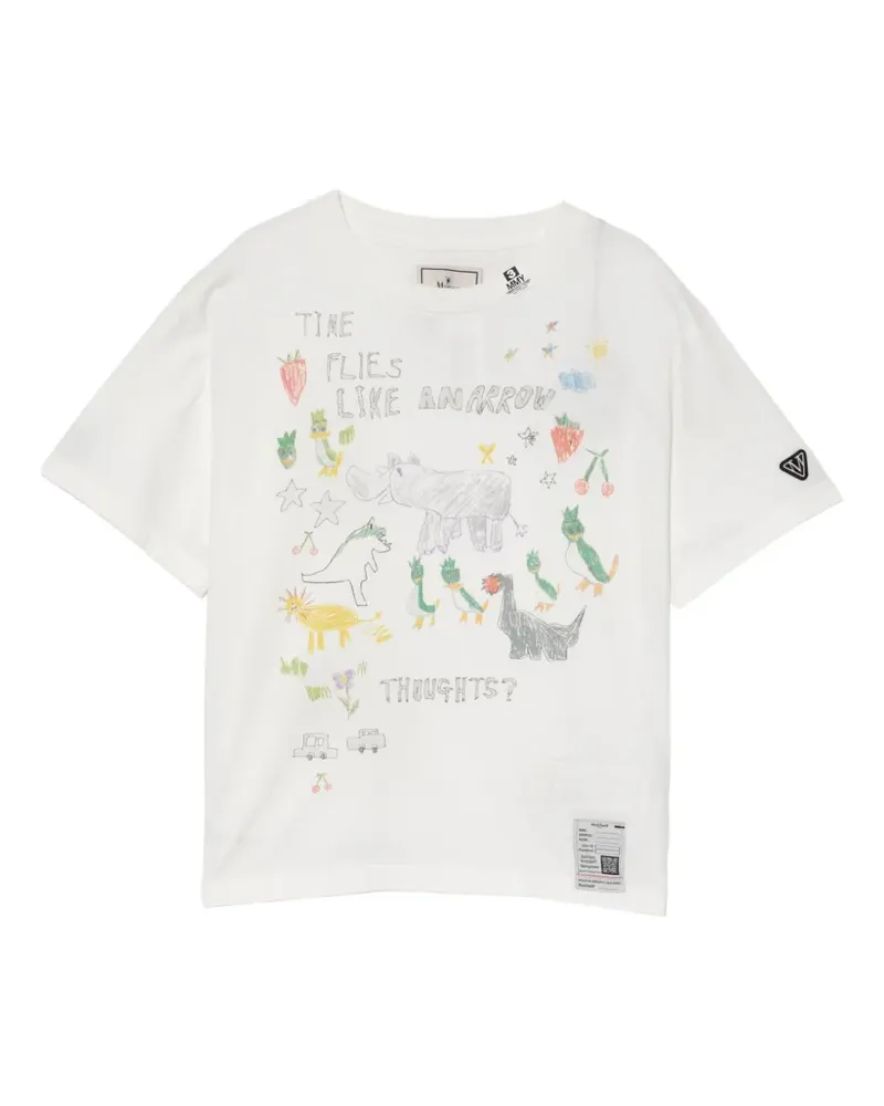MIHARAYASUHIRO T-Shirt mit grafischem Print - Weiß Weiß