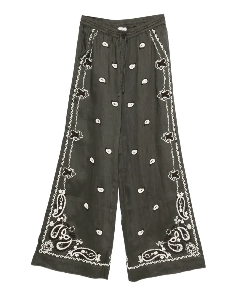 P.A.R.O.S.H. P.A.R.O H. embroidery trousers - Grau Grau
